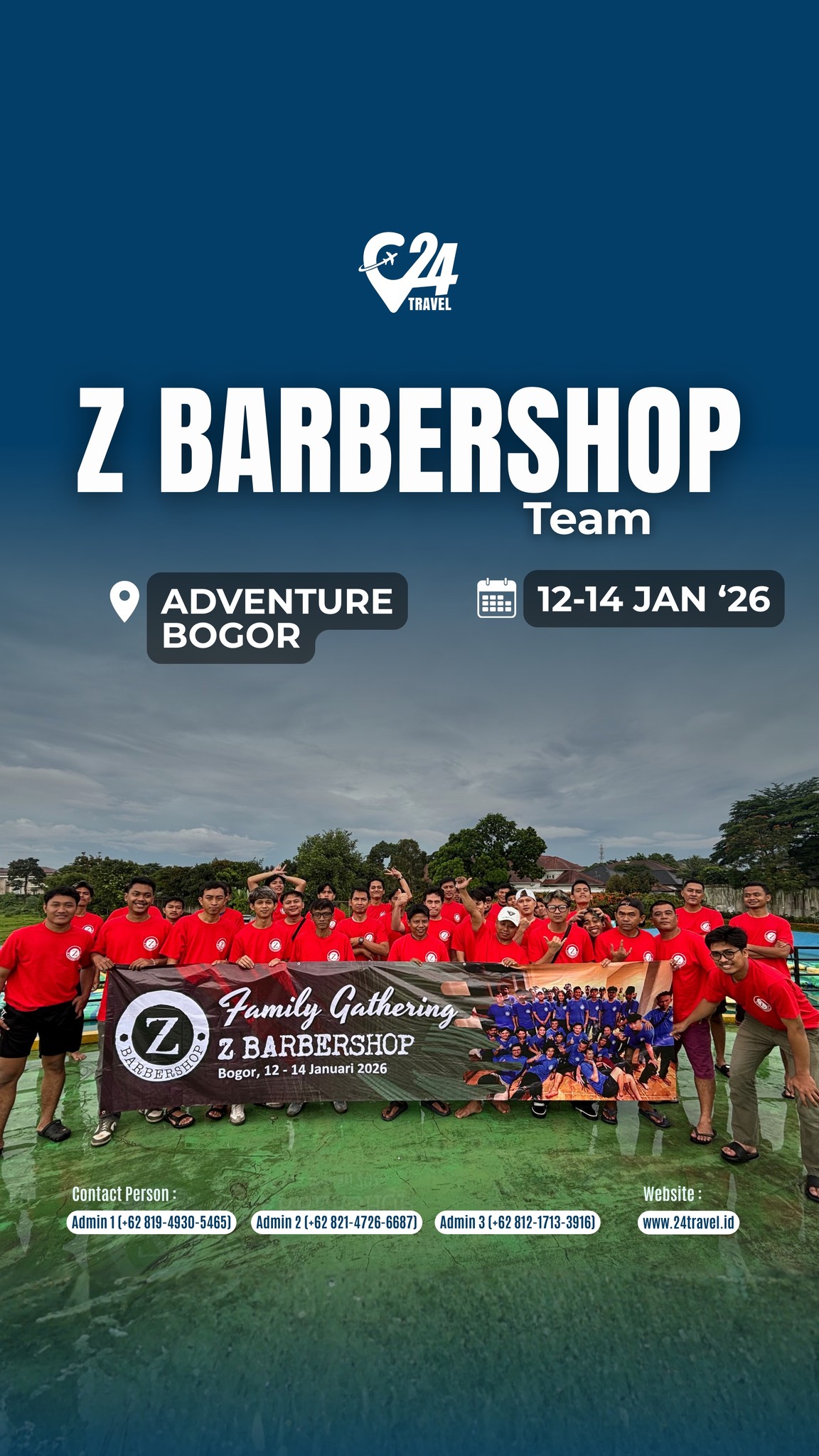 Kegiatan adventure bareng teman atau tim selalu bikin energi positif mengalir.
Bogor jadi arena seru untuk mencoba hal baru dan bikin momen tak terlupakan.
Yuk, buat akhir pekanmu lebih hidup dengan petualangan seru di alam.
Info promo & konsultasi klik link bio 👉 @24travel.id
#24travel #semuabisaliburan #paketwisatabogor #adventurebogor