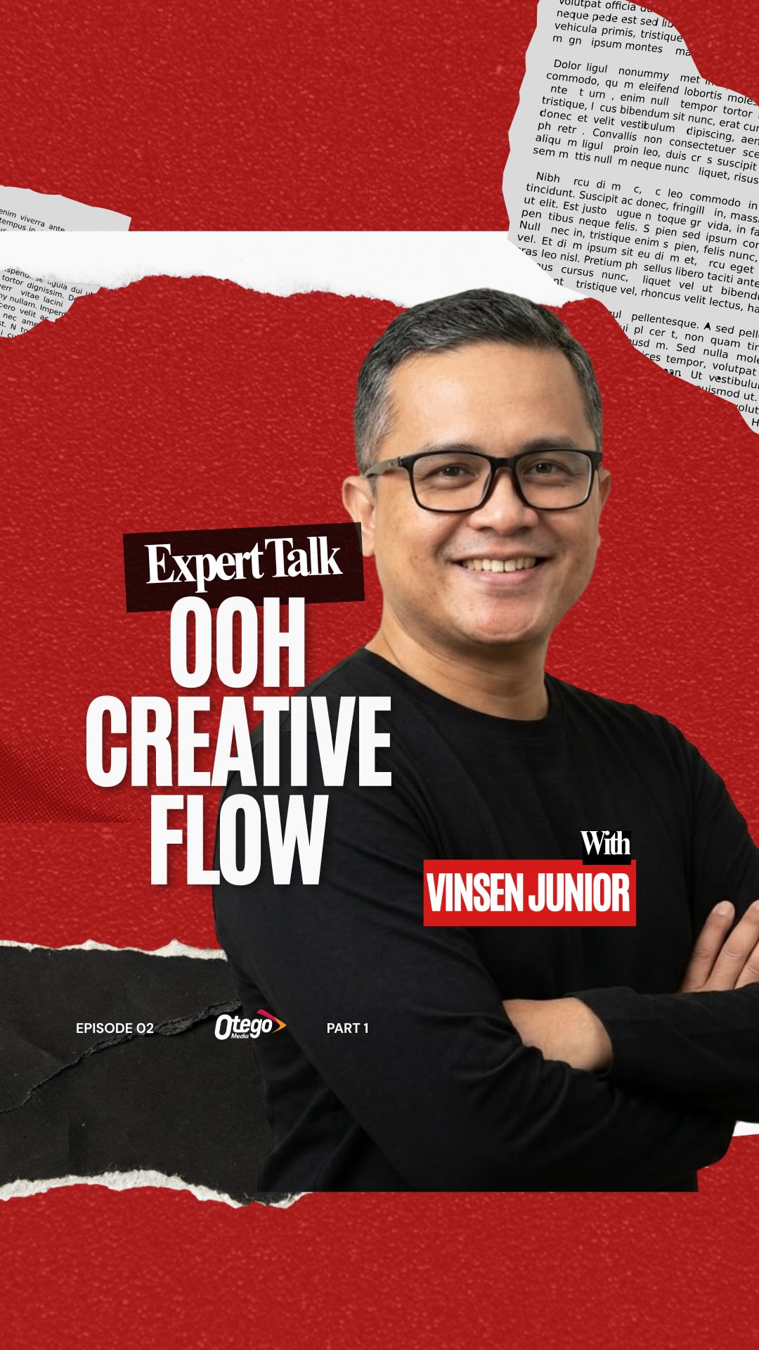 WATCH FULL VIDEO ON YOUTUBE!Expert Talk (Eps. 2) - Dari Ide ke Billboard: Creative Flow OOH Bareng Vinsen Junior.Ngobrolin alur kreatif di dunia OOH bareng Vinsen E. Junior Dotulung, dari ide mentah sampai jadi visual yang impactful di jalanan. Insight, proses, dan real talk dari lapangan.