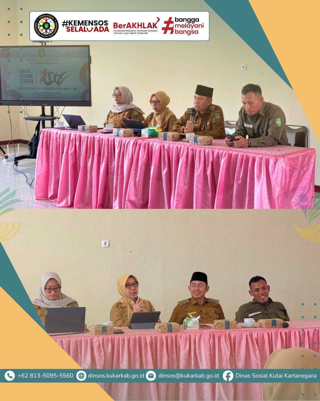 KOTA BANGUN DARAT, 12 Mei 2026 – Dinas Sosial Kabupaten Kutai Kartanegara terus memperluas jangkauan pemutakhiran data jaminan kesehatan hingga ke wilayah kecamatan hasil pemekaran. Di Kecamatan Kota Bangun Darat, tercatat sebanyak 592 jiwa kepesertaan Penerima Bantuan Iuran Jaminan Kesehatan (PBI-JK) yang saat ini dalam status nonaktif oleh pemerintah pusat.
.
.
.
.
.
Selengkapnya di : https://dinsos.kukarkab.go.id/index.php/2026/05/12/dinsos-kukar-sasar-kota-bangun-darat-pastikan-592-jiwa-kembali-tercover-jaminan-kesehatan-pbi-jk/