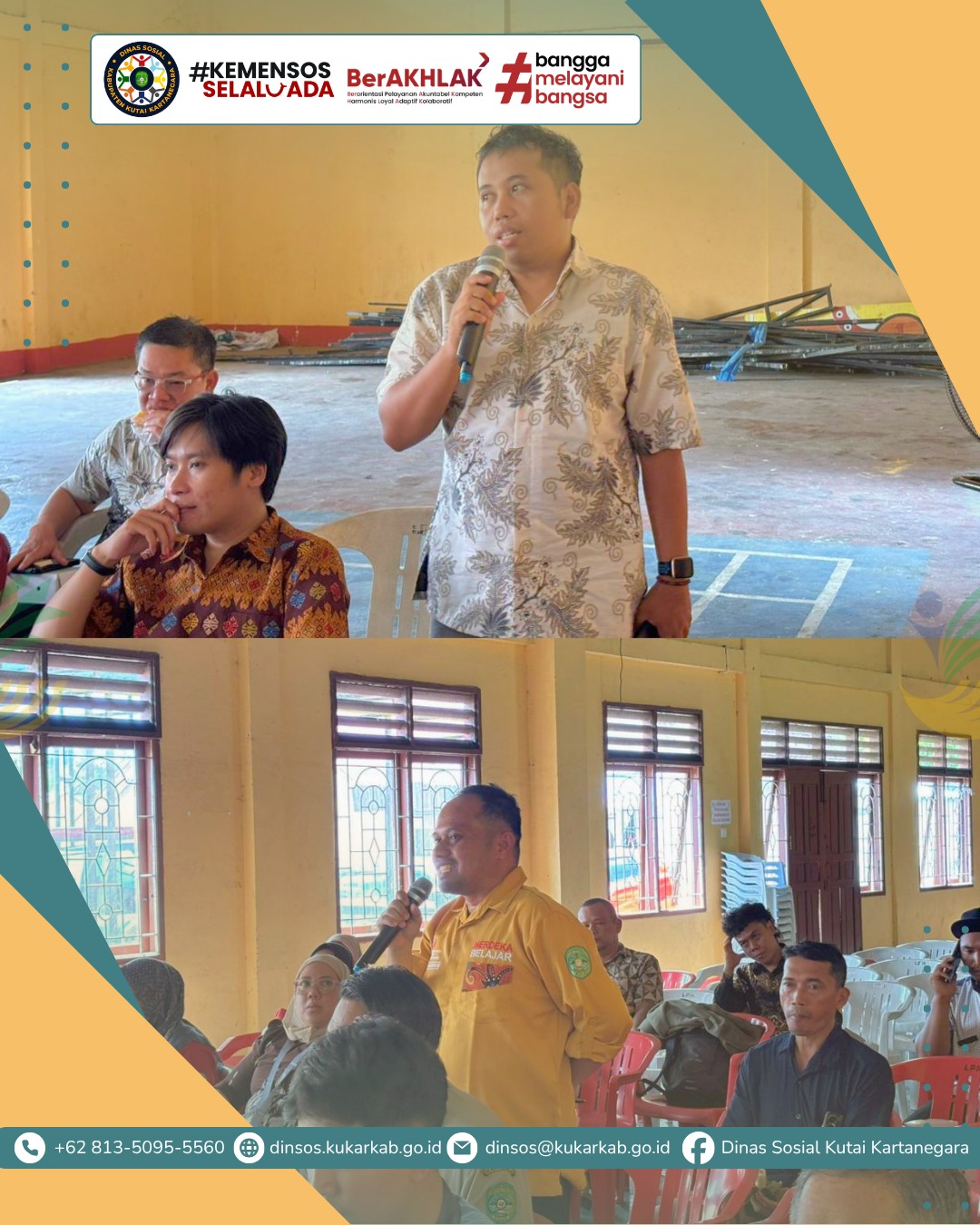 SAMBOJA BARAT, 7 Mei 2026 – Upaya percepatan reaktivasi jaminan kesehatan bagi masyarakat terus dilakukan oleh Pemerintah Kabupaten Kutai Kartanegara melalui Dinas Sosial. Di wilayah Kecamatan Samboja Barat, terdata sebanyak 1.210 jiwa kepesertaan Penerima Bantuan Iuran Jaminan Kesehatan (PBI-JK) yang saat ini dalam status nonaktif berdasarkan kebijakan pemerintah pusat.
.
.
.
.
.
Selengkapnya di : https://dinsos.kukarkab.go.id/index.php/2026/05/08/dinsos-kukar-sisir-samboja-barat-pastikan-1-210-jiwa-kembali-tercover-jaminan-kesehatan-pbi-jk/