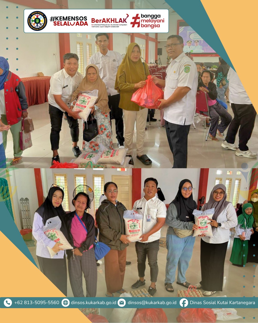 TENGGARONG, 13 Mei 2026 – Pemerintah Kabupaten Kutai Kartanegara (Kukar) terus mempertajam langkah dalam menekan angka kemiskinan ekstrem di wilayahnya. Melalui skema kombinasi antara bantuan sosial langsung (charity) dan pemberdayaan ekonomi (empowerment), Pemkab memastikan seluruh lapisan masyarakat, terutama kelompok rentan, mendapatkan perlindungan kesejahteraan yang layak.
.
.
.
.
.
Selengkapnya di : https://dinsos.kukarkab.go.id/index.php/2026/05/14/sasar-kelompok-rentan-pemkab-kukar-perkuat-strategi-ganda-pengentasan-kemiskinan/
