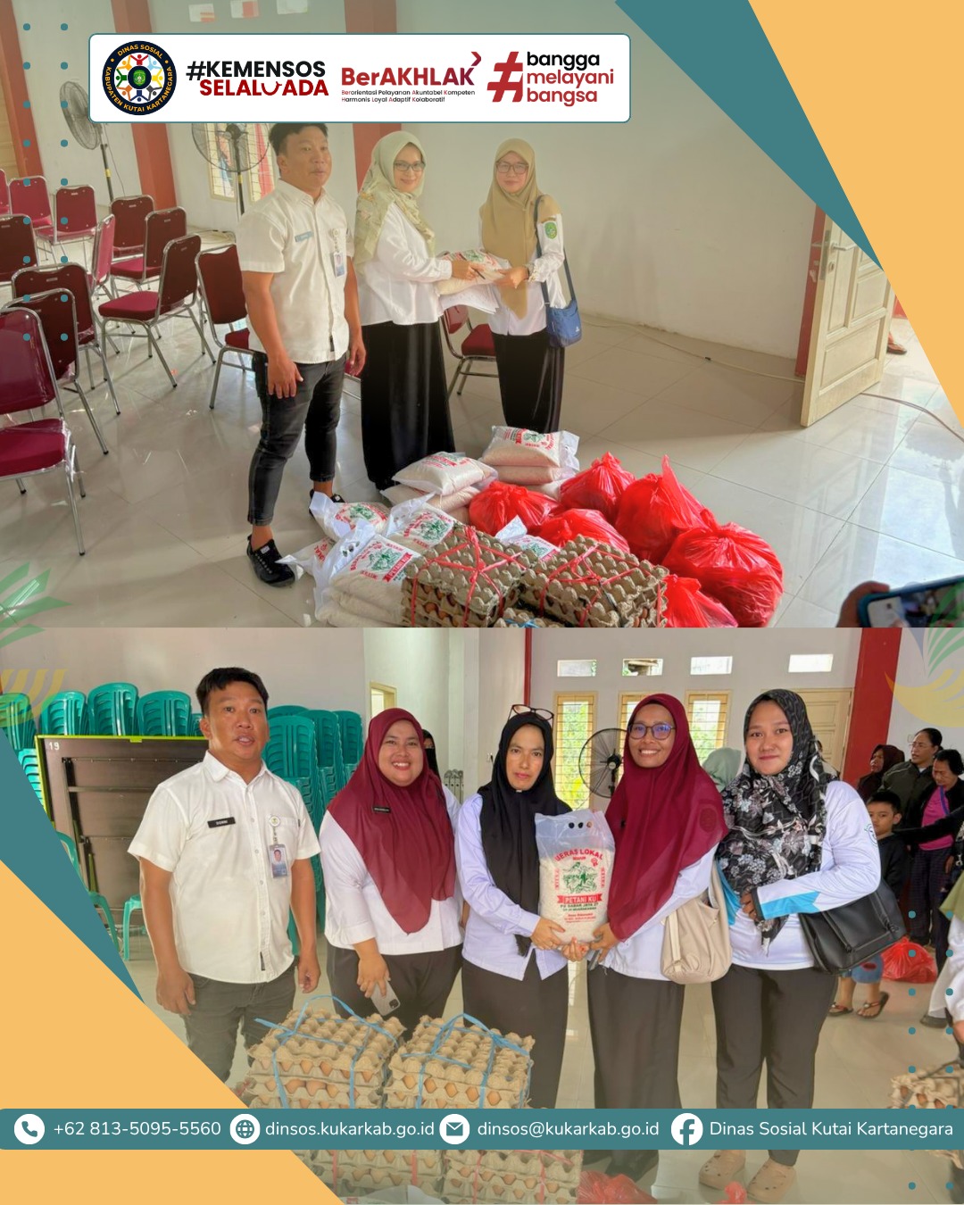 TENGGARONG, 13 Mei 2026 – Pemerintah Kabupaten Kutai Kartanegara (Kukar) terus mempertajam langkah dalam menekan angka kemiskinan ekstrem di wilayahnya. Melalui skema kombinasi antara bantuan sosial langsung (charity) dan pemberdayaan ekonomi (empowerment), Pemkab memastikan seluruh lapisan masyarakat, terutama kelompok rentan, mendapatkan perlindungan kesejahteraan yang layak.
.
.
.
.
.
Selengkapnya di : https://dinsos.kukarkab.go.id/index.php/2026/05/14/sasar-kelompok-rentan-pemkab-kukar-perkuat-strategi-ganda-pengentasan-kemiskinan/