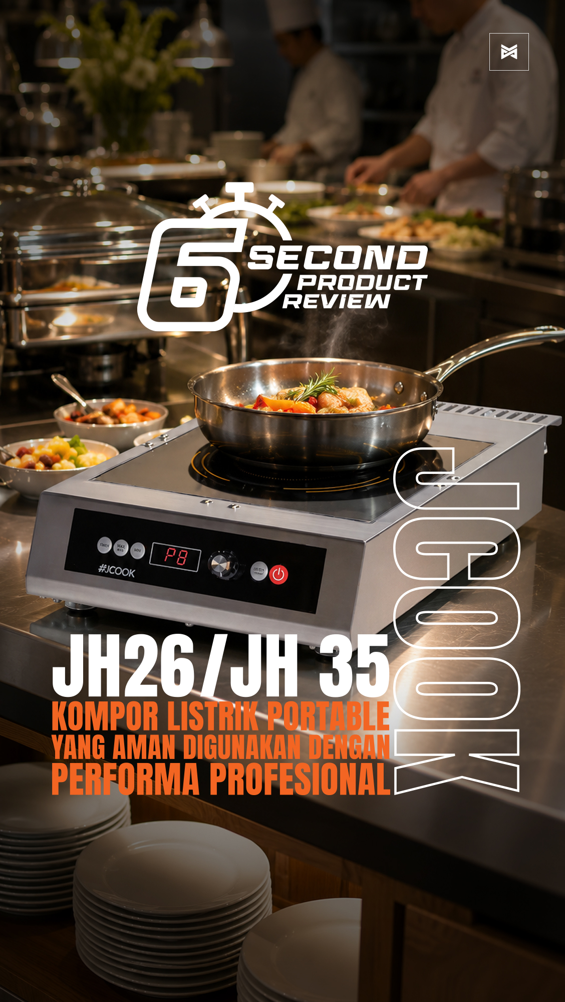 Masak lebih cepat, dapur tetap lebih nyaman.
JCOOK Induction Portable Single Hob dirancang untuk kebutuhan dapur profesional yang butuh pemanasan stabil, kontrol suhu lebih presisi, dan penggunaan yang lebih praktis.
Dengan teknologi induction heating, panas langsung bekerja pada cookware sehingga proses cooking, heating, hingga frying bisa berjalan lebih efisien.
Cocok untuk:
Restoran
Catering
Buffet setup
Hotel kitchen
Live cooking station
Dilengkapi 8 level power, timer hingga 23 jam, temperature sensor, dan automatic shut down system untuk keamanan operasional yang lebih maksimal.
Butuh solusi induction cooker untuk dapur profesional?
Hubungi PT Multi Flashindo Karisma.
#JCOOK #InductionCooker #KitchenEquipment #CommercialKitchen #DapurProfesional #HorecaEquipment #PTMFK #MultiFlashindoKarisma #RestaurantEquipment #CateringEquipment