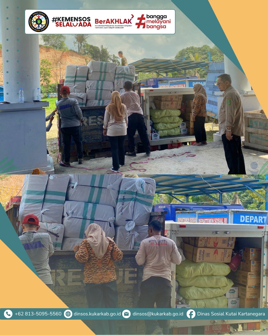 SAMARINDA, 04 Juni 2026 β Pemerintah Kabupaten Kutai Kartanegara melalui Dinas Sosial (Dinsos) mengambil langkah taktis guna mengantisipasi keterbatasan anggaran penanggulangan bencana daerah akibat defisit APBD. Untuk memastikan ketersediaan bantuan darurat bagi masyarakat tetap terjaga, Dinas Sosial berkoordinasi secara langsung dengan Dinas Sosial Provinsi Kalimantan Timur guna mengambil bantuan logistik tambahan.
.
.
.
.
.
Selengkapnya di : https://dinsos.kukarkab.go.id/index.php/2026/06/04/antisipasi-keterbatasan-stok-bencana-dinsos-kukar-ambil-bantuan-bahan-permakanan-di-gudang-provinsi/