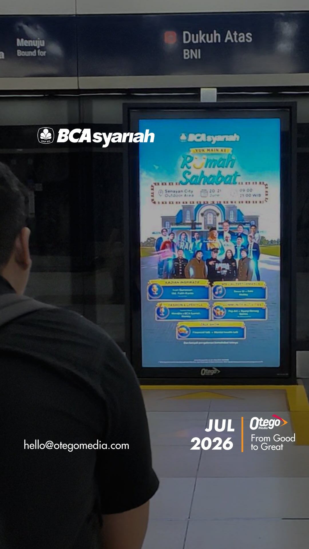 Dengan layanan digital yang praktis dan produk perbankan berbasis prinsip syariah, kini mengelola keuangan jadi semakin nyaman.
Wujudkan setiap langkah finansial dengan cara yang lebih tenang bersama BCA Syariah π