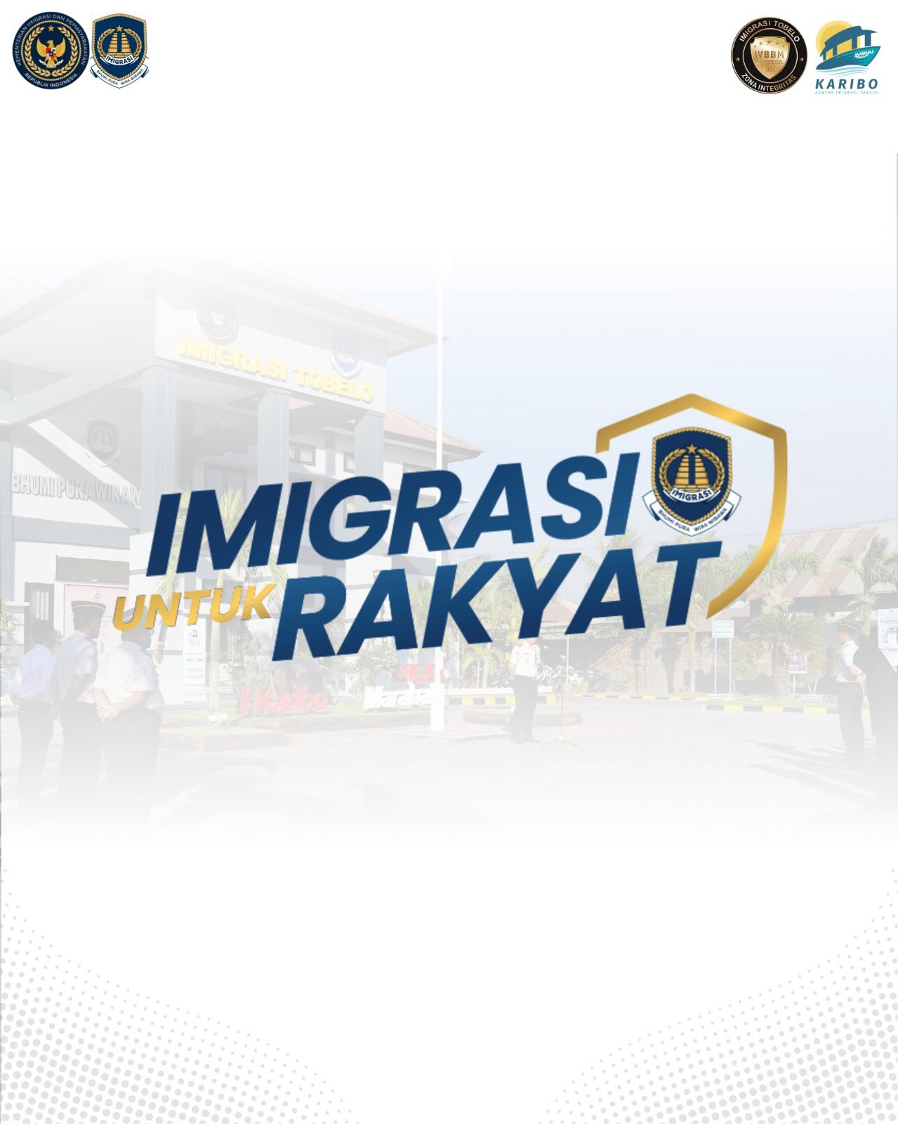 Tobelo - Kantor Imigrasi Kelas II Non TPI Tobelo berhasil meraih Piagam Penghargaan atas Kualitas Pelayanan Baik berdasarkan Penilaian Maladministrasi Pelayanan Publik Tahun 2025 dari Menteri Imigrasi dan Pemasyarakatan RI.
Penghargaan ini diserahkan langsung oleh Kepala Kantor Wilayah Kemenimipas Maluku Utara, Bapak Victor Manurung, pada 20 Agustus 2026.
Kepala Kantor Imigrasi Tobelo, Bapak Muhammad Fadhli, menyampaikan bahwa capaian ini melengkapi predikat Wilayah Birokrasi Bersih dan Melayani (WBBM) yang telah diraih, sekaligus menjadi motivasi untuk terus menghadirkan pelayanan keimigrasian yang prima, transparan, dan berorientasi pada kepuasan masyarakat.
Terima kasih atas kepercayaan masyarakat dan seluruh pemangku kepentingan. Kami siap terus melayani sepenuh hati!